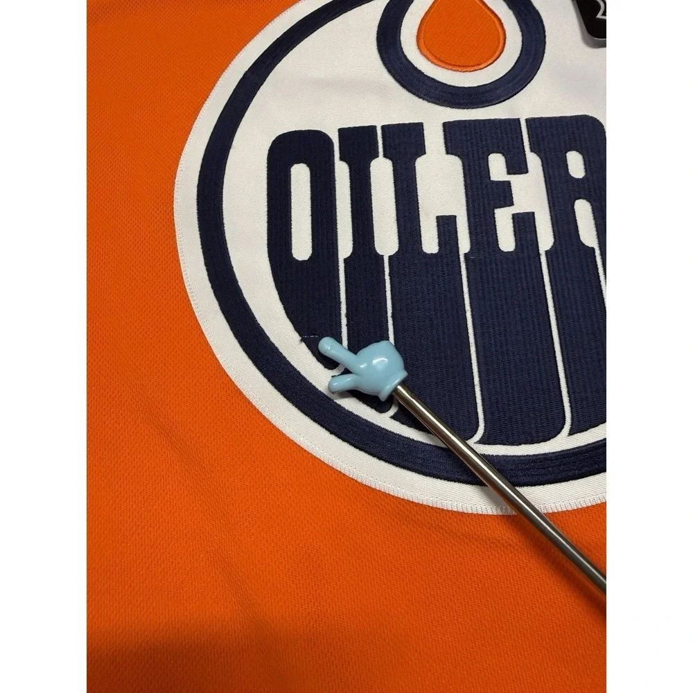 Adidas Edmonton Oilers Hockey Jersey Sz 50 (M) Home Jersey (read)